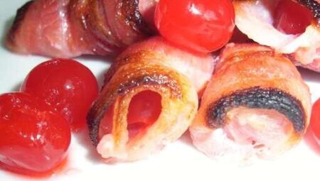 Bacon-Wrapped Cherries