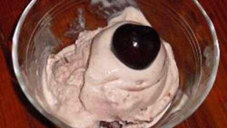 Homemade Cherry Ice Cream