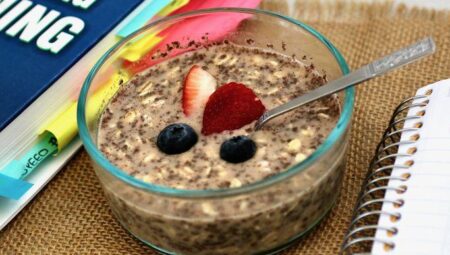 Almond Milk Overnight Chia Oats