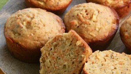 Apple, Carrot, and Chia Muffins