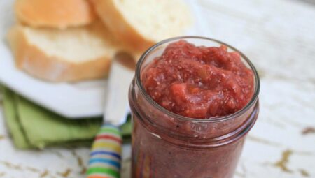 Quick Rhubarb Chia Jam