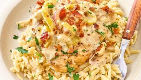 Creamy Banana Pepper Bacon Chicken