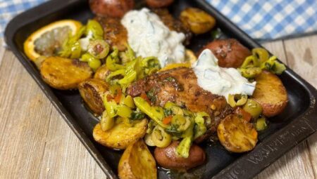 Sheet Pan Lemon Balsamic Chicken and Potatoes