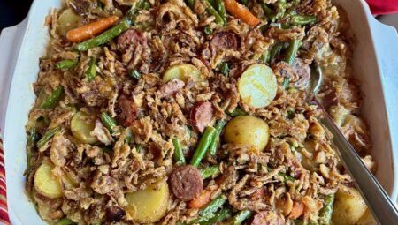 Sausage Green Bean Potato Casserole