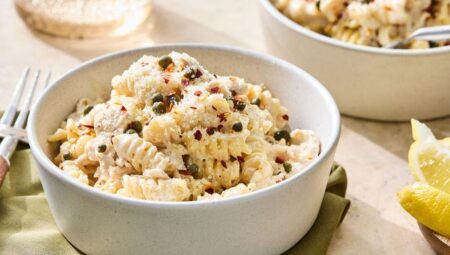 Crockpot Caesar Chicken Pasta