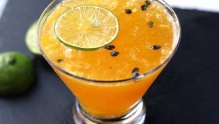 Passion Fruit Fizz Martini