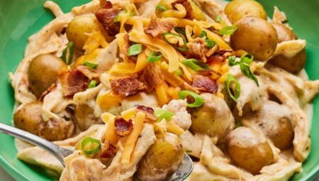 Slow Cooker Loaded Chicken and Potatoes