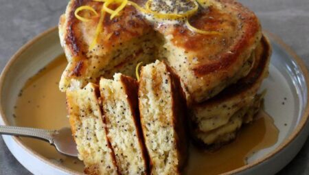 Lemon Poppy Seed Pancakes