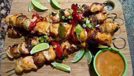 Bang Bang Chicken Kebabs