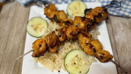 Bang Bang Chicken Skewers