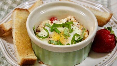 Baked Feta Eggs