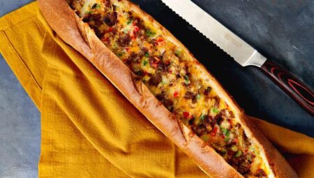 Sausage and Cheese Egg Boats