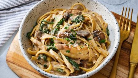 Chicken Marsala Fettuccine