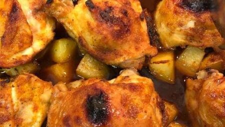 Garlic Roasted Chicken and Potatoes