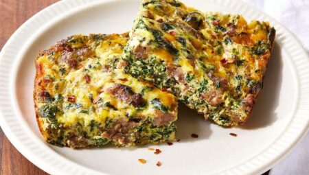 Spinach, Sausage, and Egg Casserole