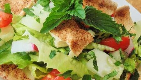 Lebanese Fattoush (Bread Salad)