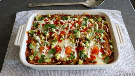 Chilaquiles Breakfast Casserole