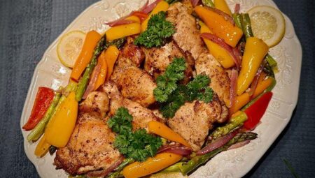 Sheet Pan Lemon Garlic Chicken with Vegetables