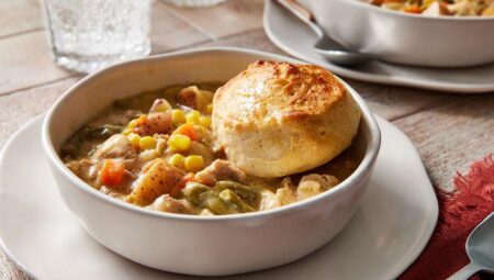 Slow Cooker Chicken Pot Pie With Biscuits