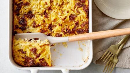 Sausage Hash Brown Breakfast Casserole