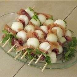 Prosciutto Wrapped Melon Balls