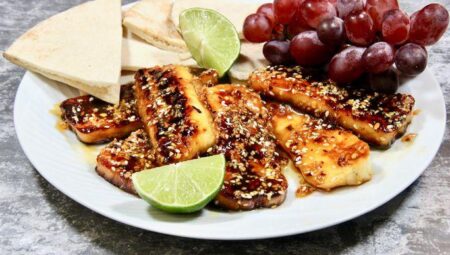 Honey Glazed Halloumi