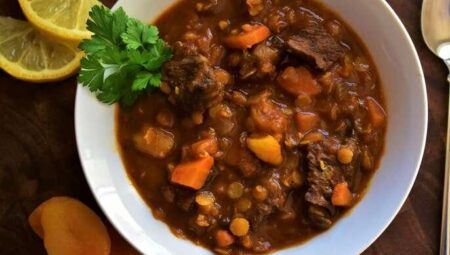 Moroccan Beef and Lentil Stew